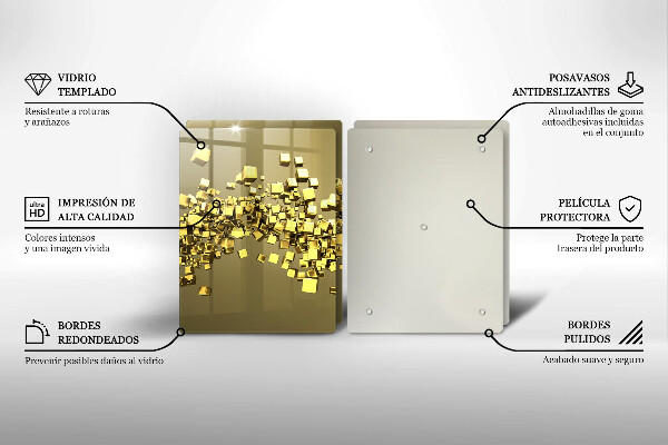 Tocător de bucătărie Geometrie abstractă 3D