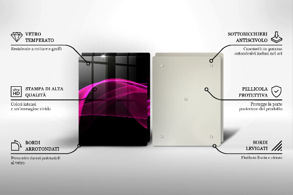 Tocător de bucătărie Abstracție roz