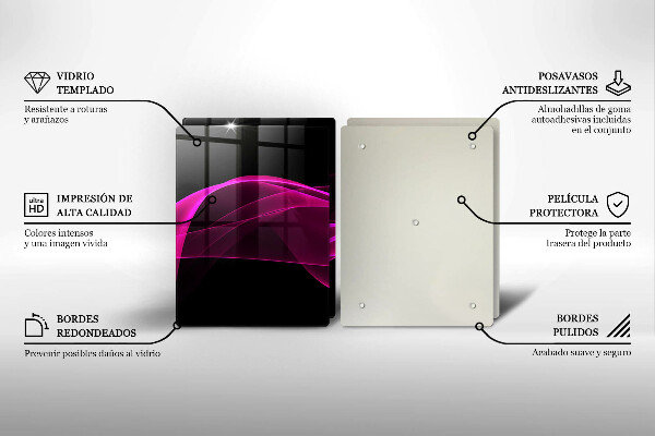 Tocător de bucătărie Abstracție roz