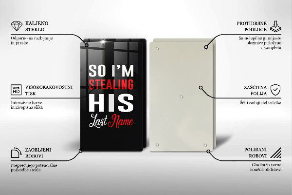 Tocător de bucătărie Inscripție propoziție model