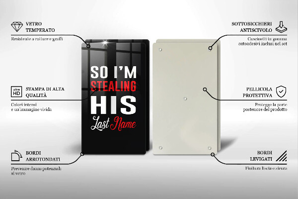 Tocător de bucătărie Inscripție propoziție model