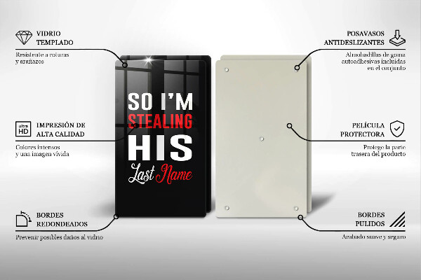 Tocător de bucătărie Inscripție propoziție model