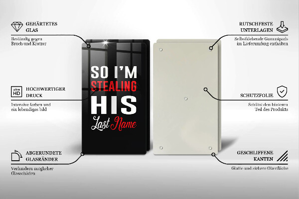 Tocător de bucătărie Inscripție propoziție model