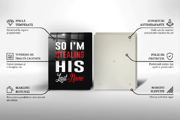 Tocător de bucătărie Inscripție propoziție model