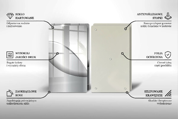 Tocător de bucătărie Design cu linii abstracte