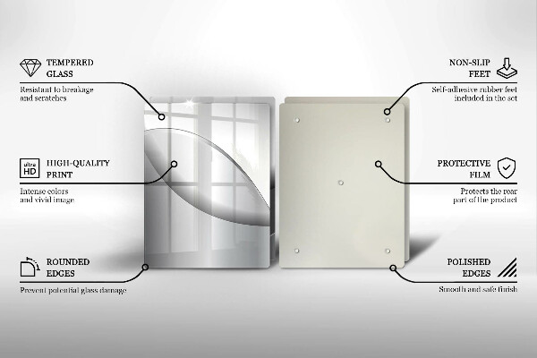Tocător de bucătărie Design cu linii abstracte