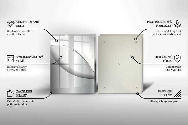 Tocător de bucătărie Design cu linii abstracte