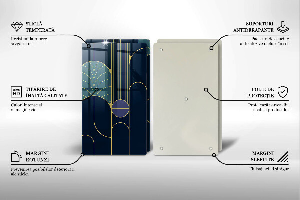 Tocător de bucătărie Tema abstractă