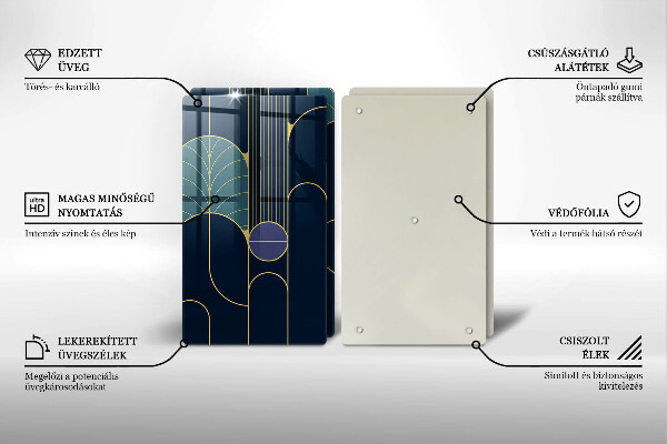 Tocător de bucătărie Tema abstractă