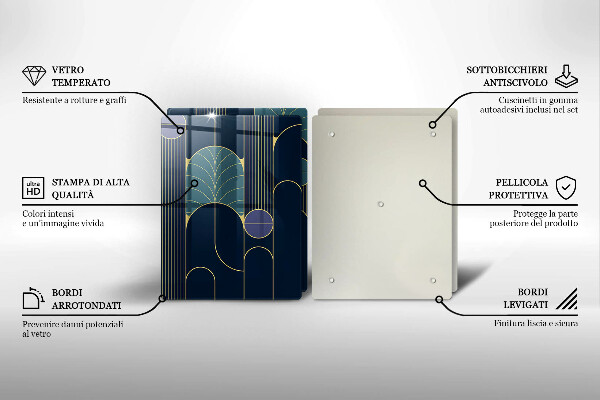 Tocător de bucătărie Tema abstractă
