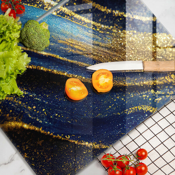 Tocător sticlă Abstracție bleumarin