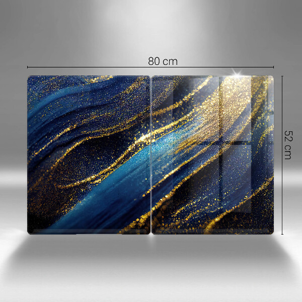 Tocător sticlă Abstracție bleumarin