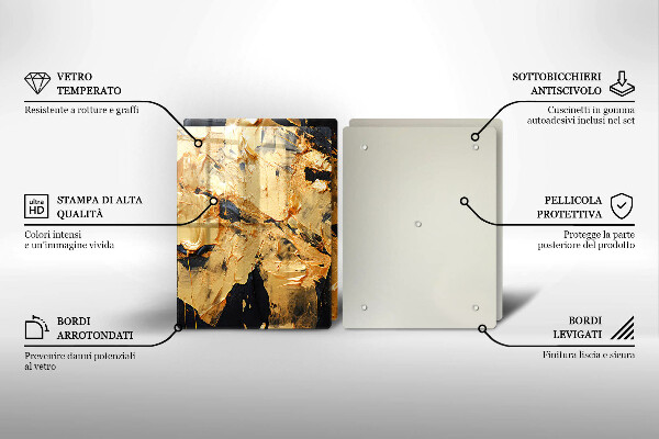 Tocător sticlă Textura eleganta de vopsea