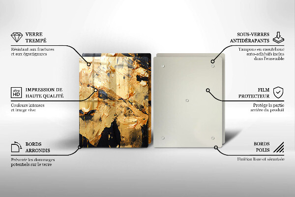 Tocător sticlă Textura eleganta de vopsea