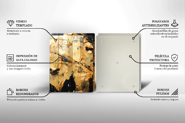 Tocător sticlă Textura eleganta de vopsea