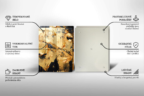 Tocător sticlă Textura eleganta de vopsea