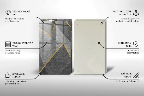 Tocător sticlă Forme ascuțite