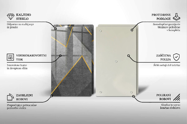 Tocător sticlă Forme ascuțite