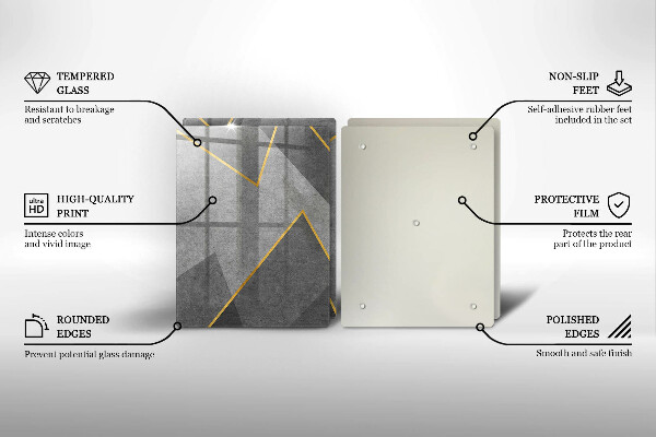 Tocător sticlă Forme ascuțite