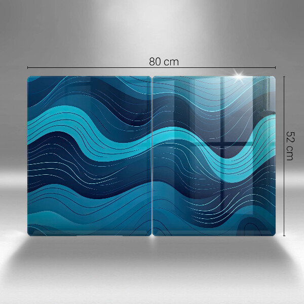 Tocător sticlă Valuri abstracte