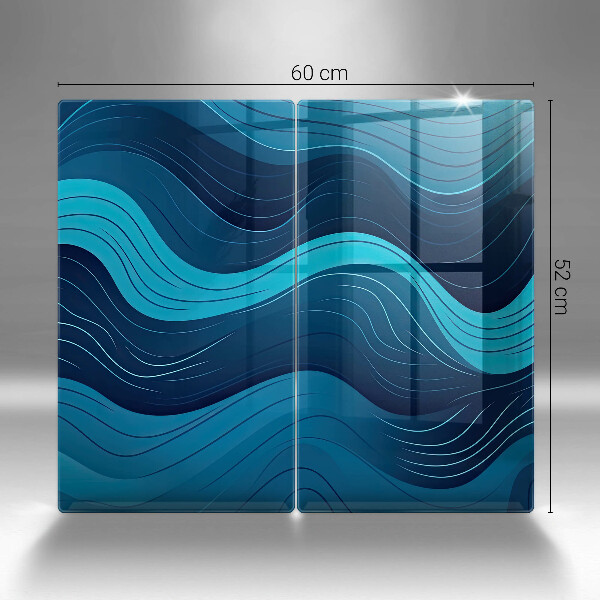 Tocător sticlă Valuri abstracte
