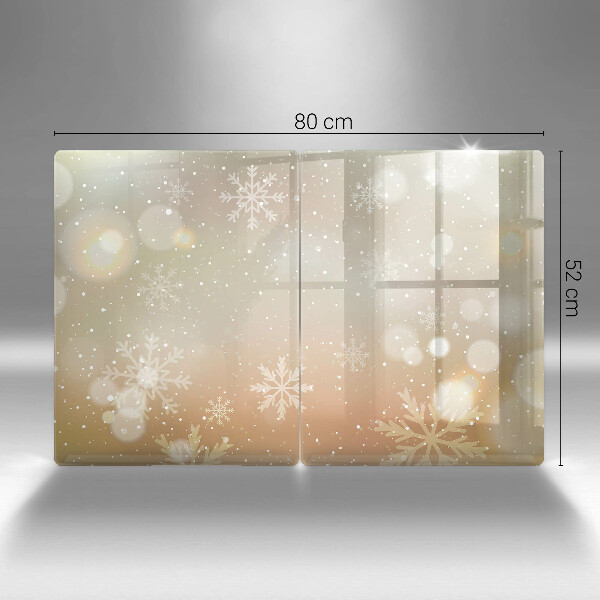 Tocător sticlă Fulgi de nea