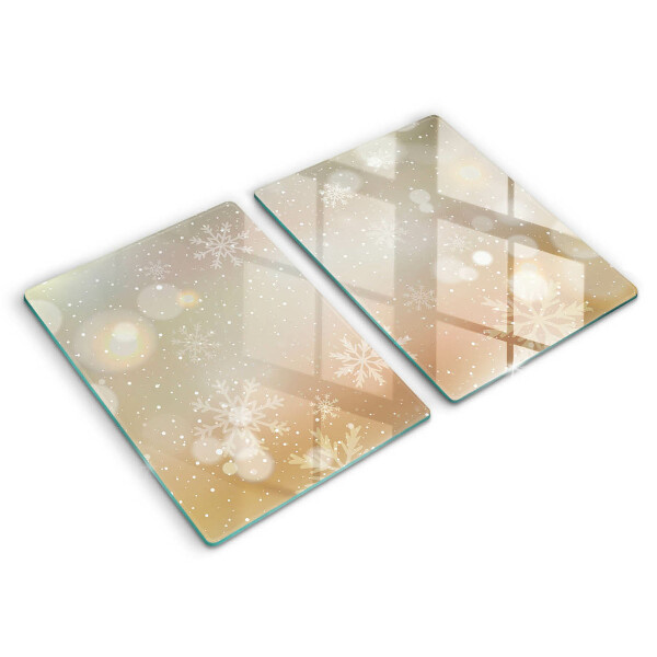 Tocător sticlă Fulgi de nea