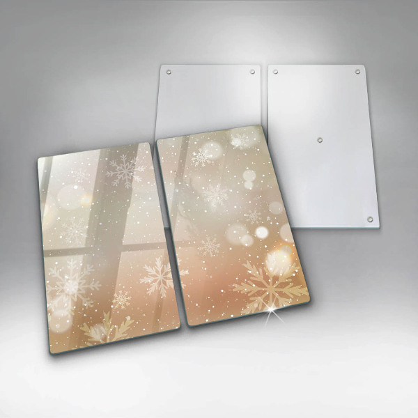 Tocător sticlă Fulgi de nea