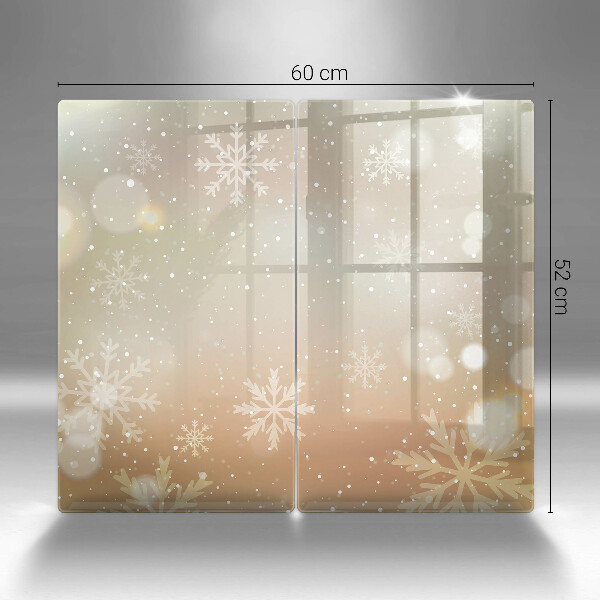 Tocător sticlă Fulgi de nea