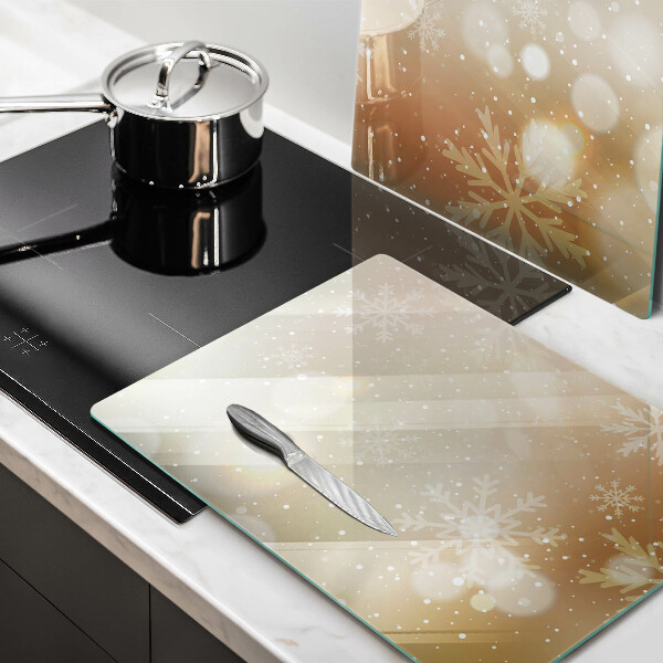 Tocător sticlă Fulgi de nea