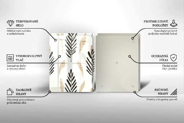 Tocător sticlă Plante Boho