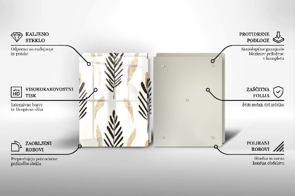 Tocător sticlă Plante Boho