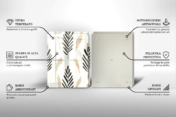 Tocător sticlă Plante Boho