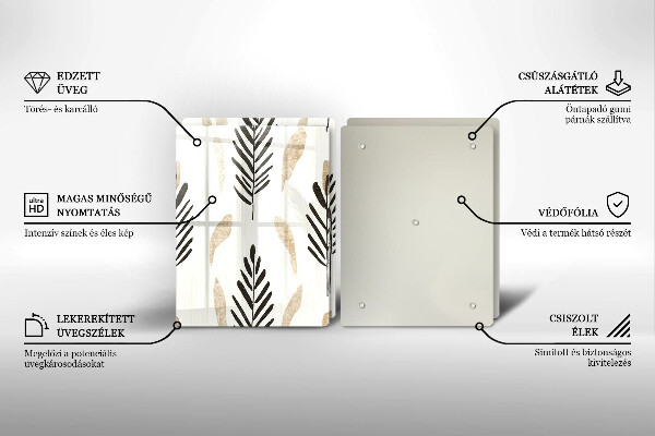 Tocător sticlă Plante Boho