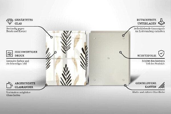 Tocător sticlă Plante Boho