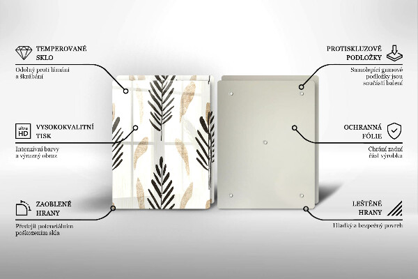 Tocător sticlă Plante Boho