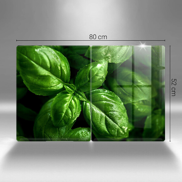 Tocător sticlă Frunze de busuioc