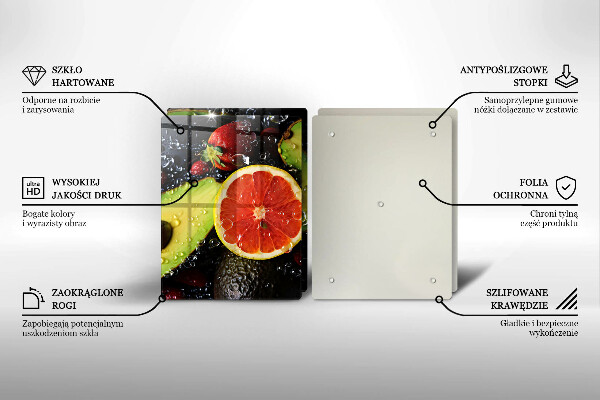 Tocător sticlă Fructe si legume