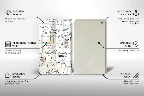 Tocător sticlă Accesorii pentru bucatarie