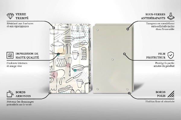 Tocător sticlă Accesorii pentru bucatarie