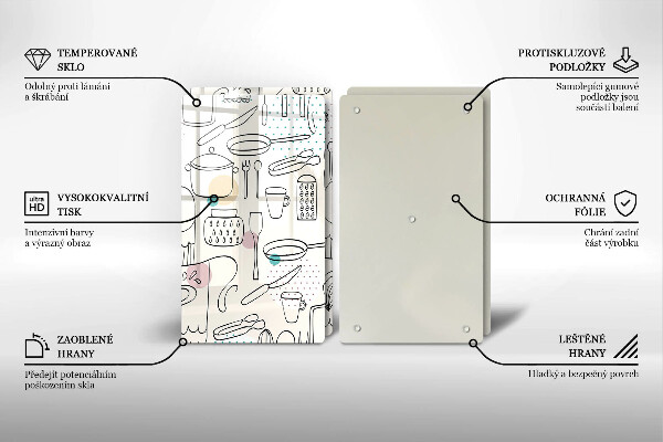 Tocător sticlă Accesorii pentru bucatarie