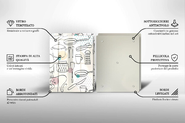 Tocător sticlă Accesorii pentru bucatarie