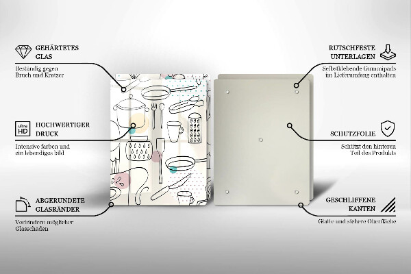 Tocător sticlă Accesorii pentru bucatarie