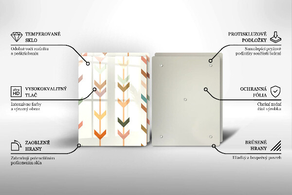 Tocător sticlă Elemente geometrice