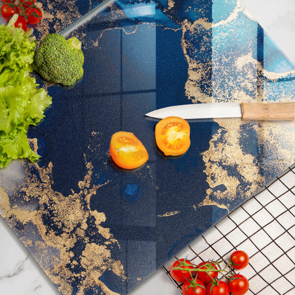 Tocător sticlă Abstracția din marmură