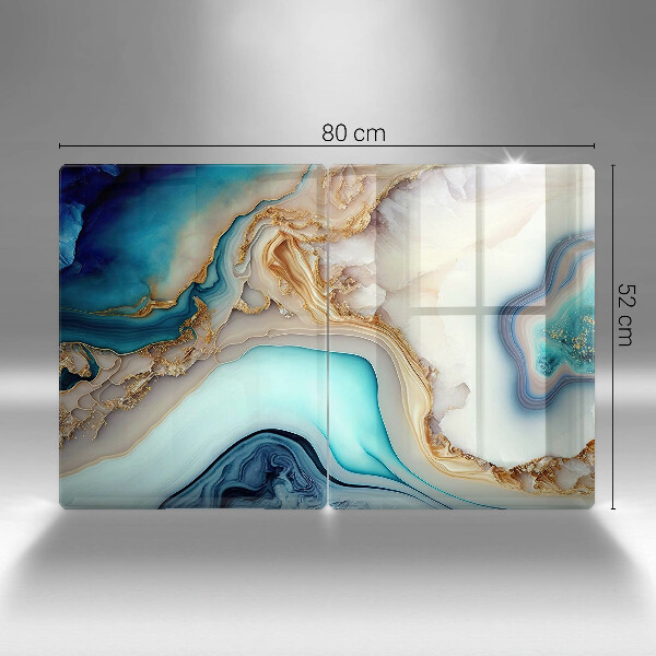 Tocător sticlă Marmură multicoloră