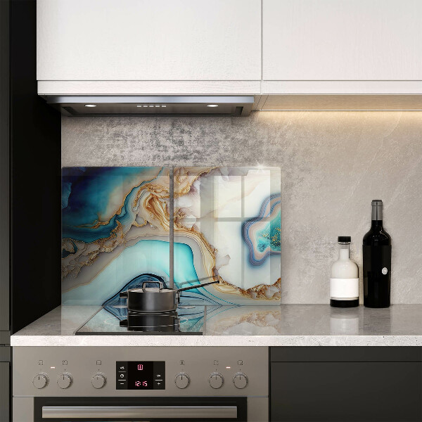 Tocător sticlă Marmură multicoloră