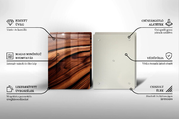 Tocător sticlă Structura din lemn