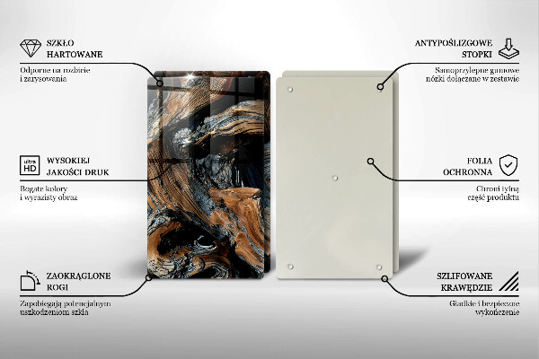 Tocător sticlă Model abstract