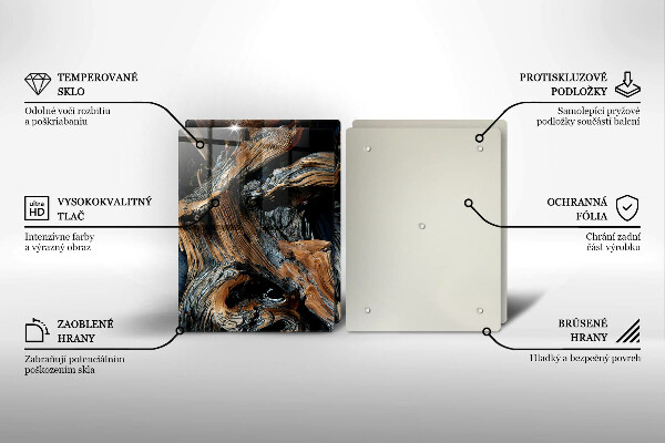 Tocător sticlă Model abstract